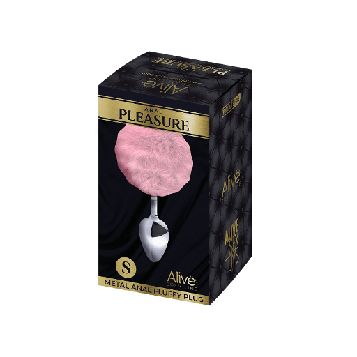 Alive Metal Fluffy Plug Pink- S