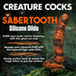 Creature Cocks Sabretooth Silicone Dildo 11.3" Giant Suction Cup Dong Sex Toy