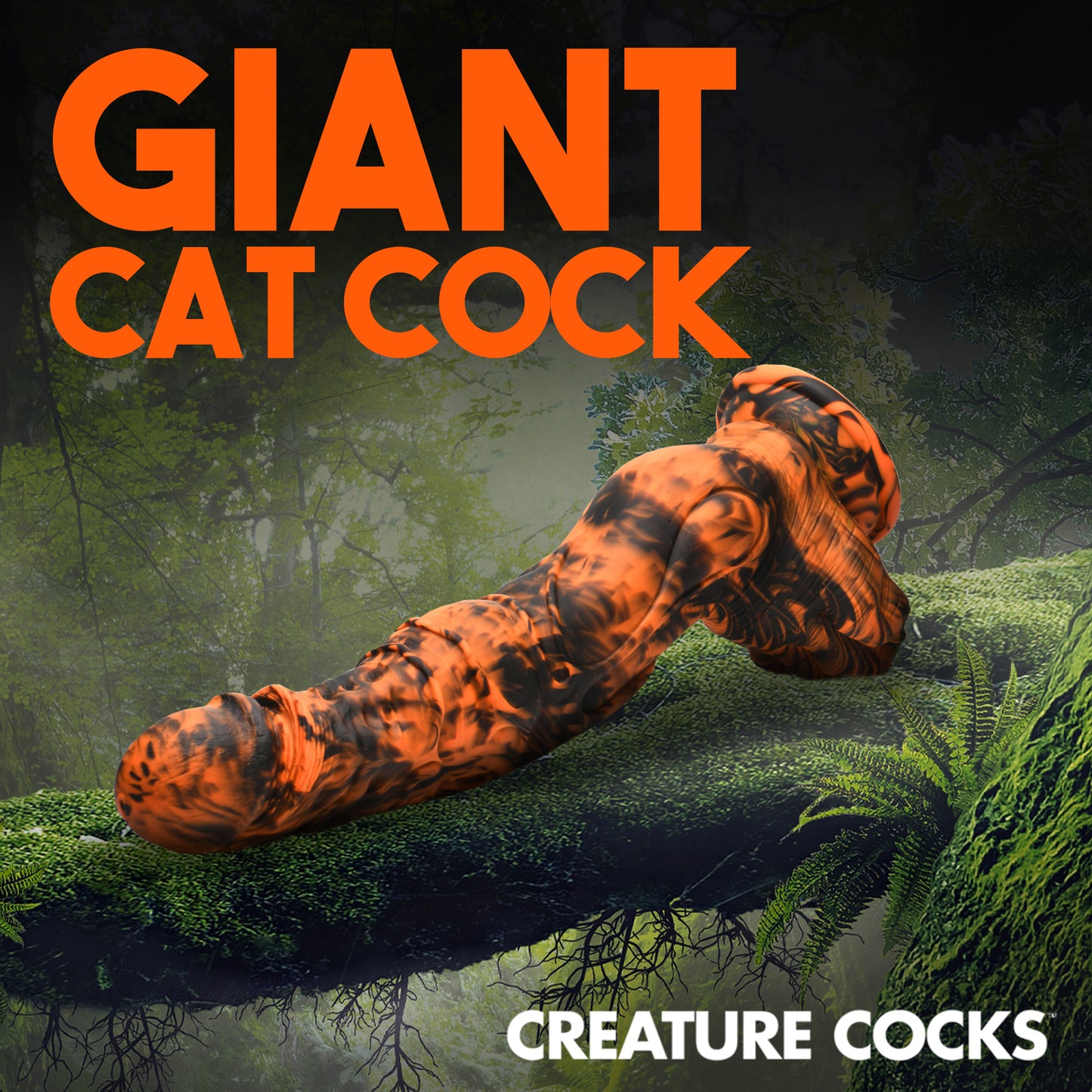 Creature Cocks Sabretooth Silicone Dildo 11.3" Giant Suction Cup Dong Sex Toy