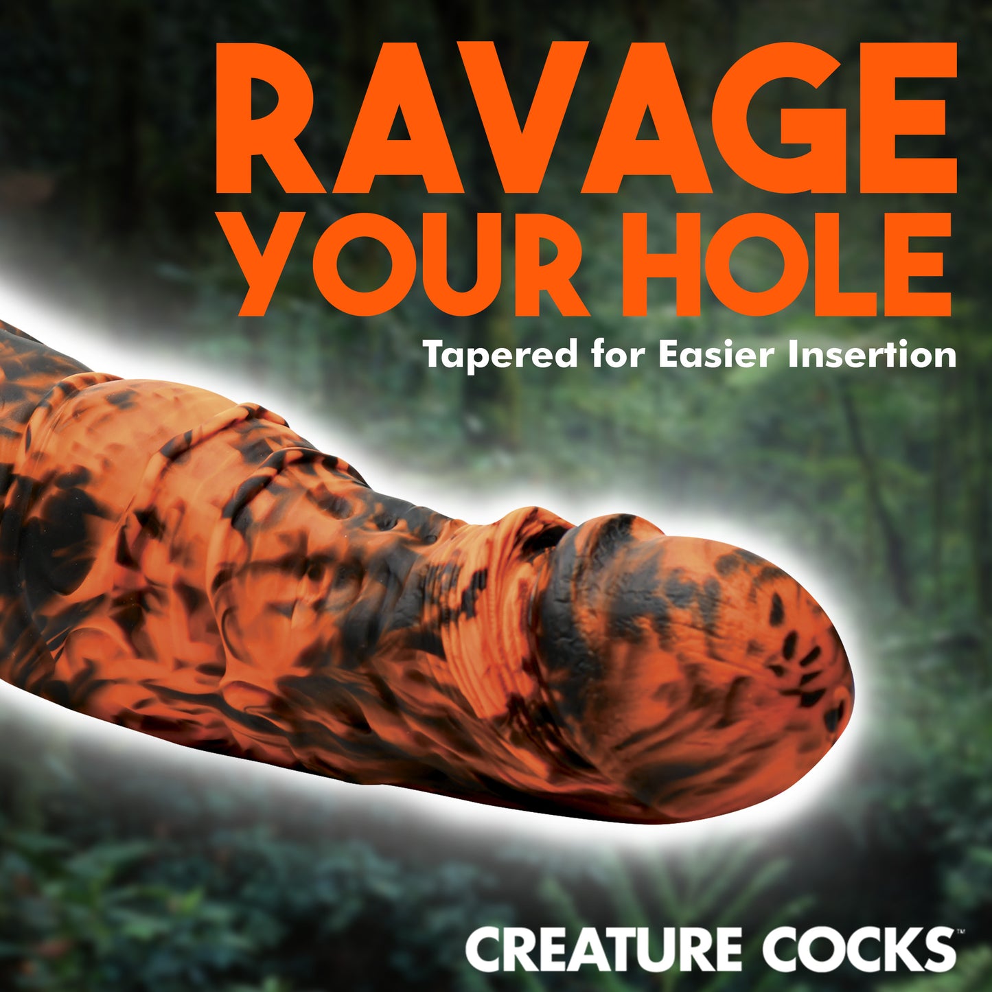 Creature Cocks Sabretooth Silicone Dildo 11.3" Giant Suction Cup Dong Sex Toy