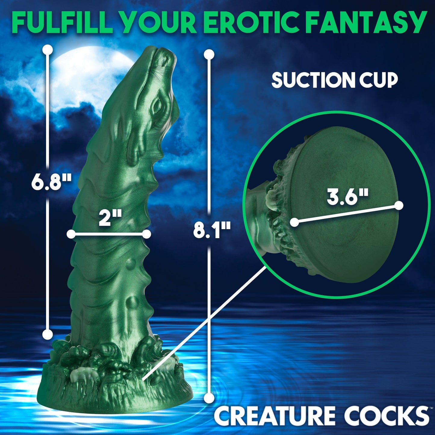 Creature Cocks Cockness Monster Large Silicone Dildo Gay Couples Sex Toy