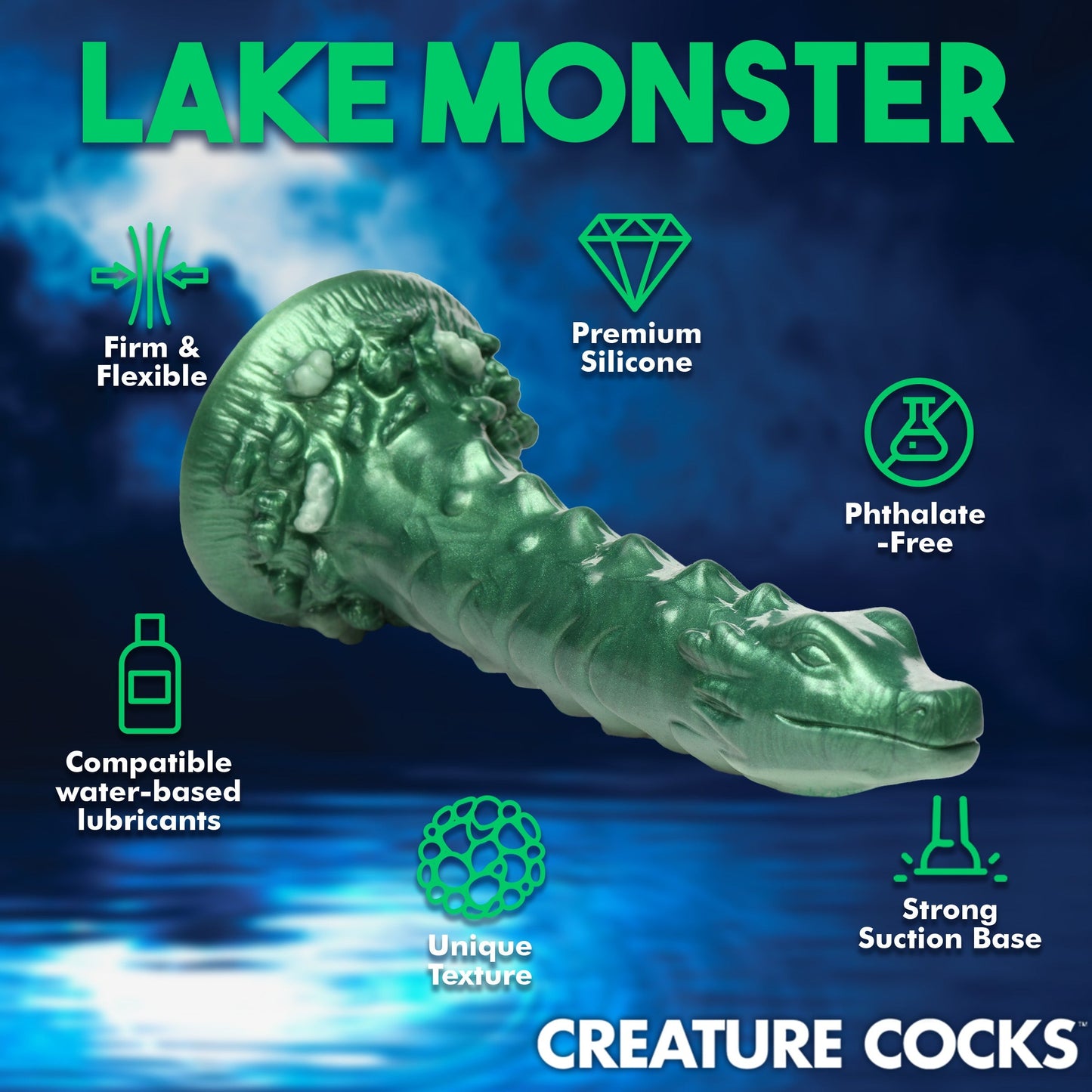 Creature Cocks Cockness Monster Large Silicone Dildo Gay Couples Sex Toy