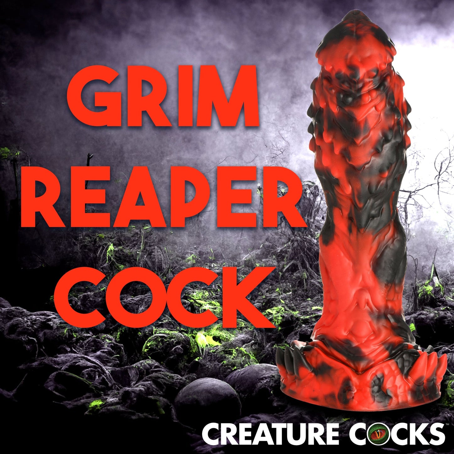 Creature Cocks Grim Reaper Silicone Dildo Large Fat Dong Suction Cup Sex Toy