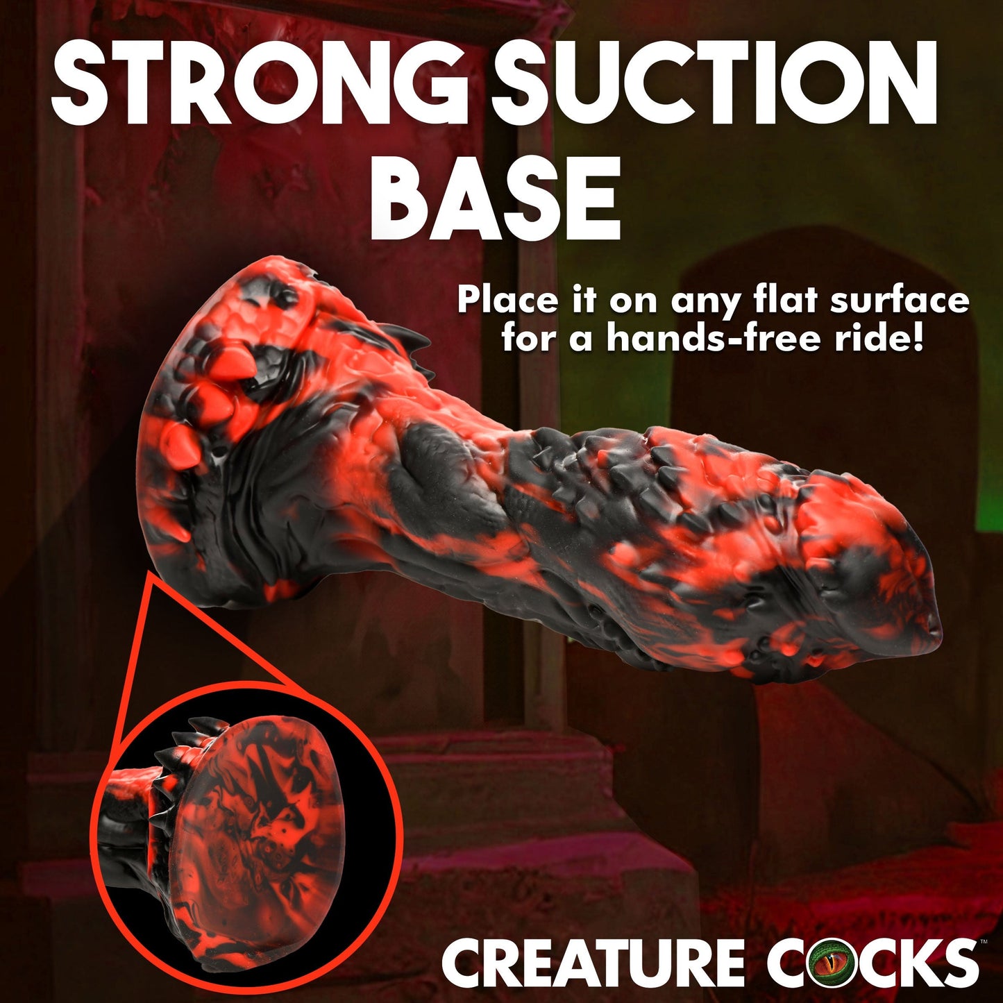 Creature Cocks Grim Reaper Silicone Dildo Large Fat Dong Suction Cup Sex Toy