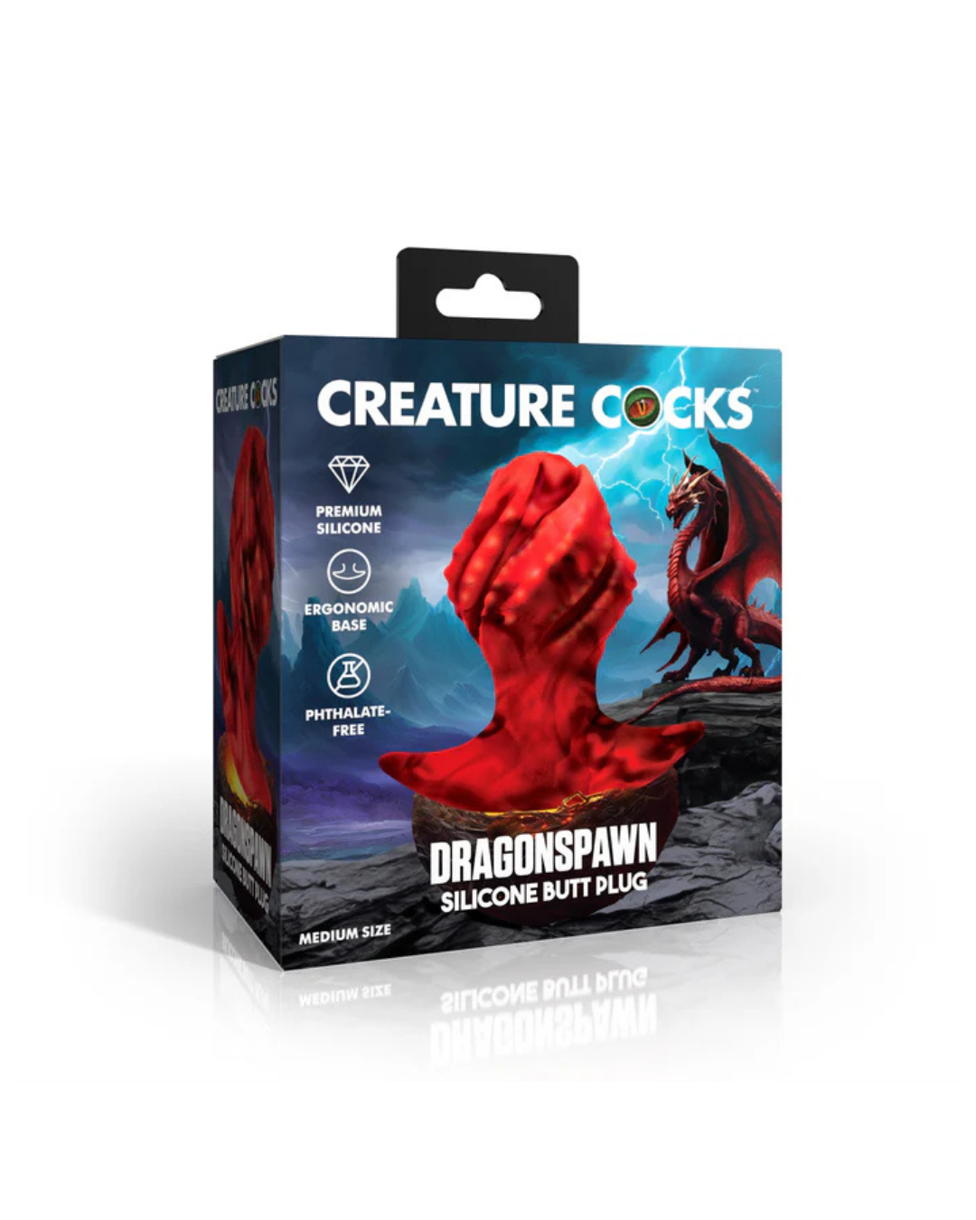 Creature Cocks Dragonspawn Silicone Butt Plug - Med