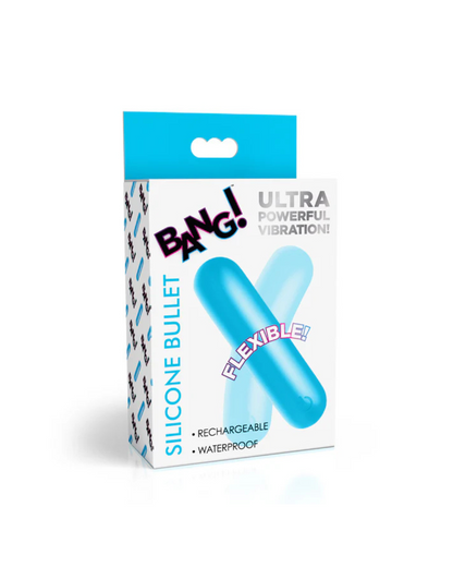 BANG! Flexible Silicone Bullet - Blue