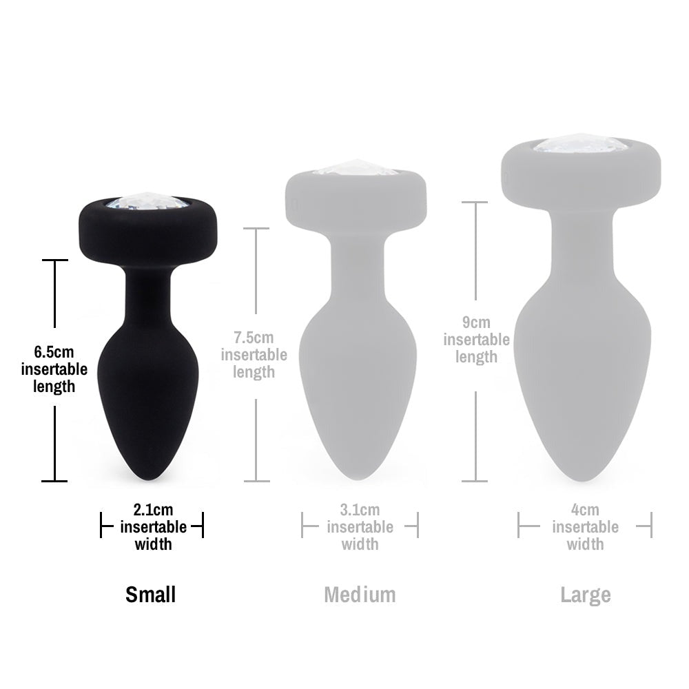 Ashella Vibes  Jewel Remote Control Butt Plug Small