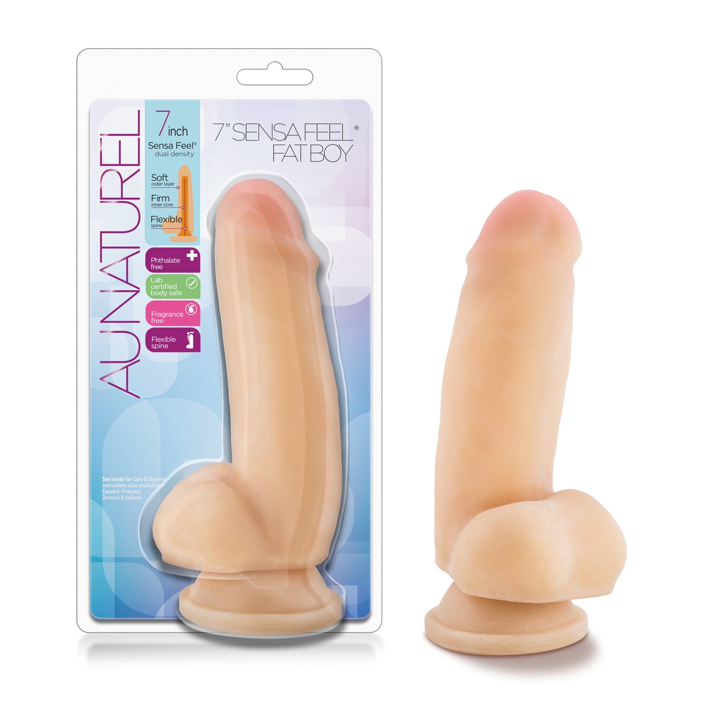 Au Naturel Bold Beefy 7in Dildo Purple