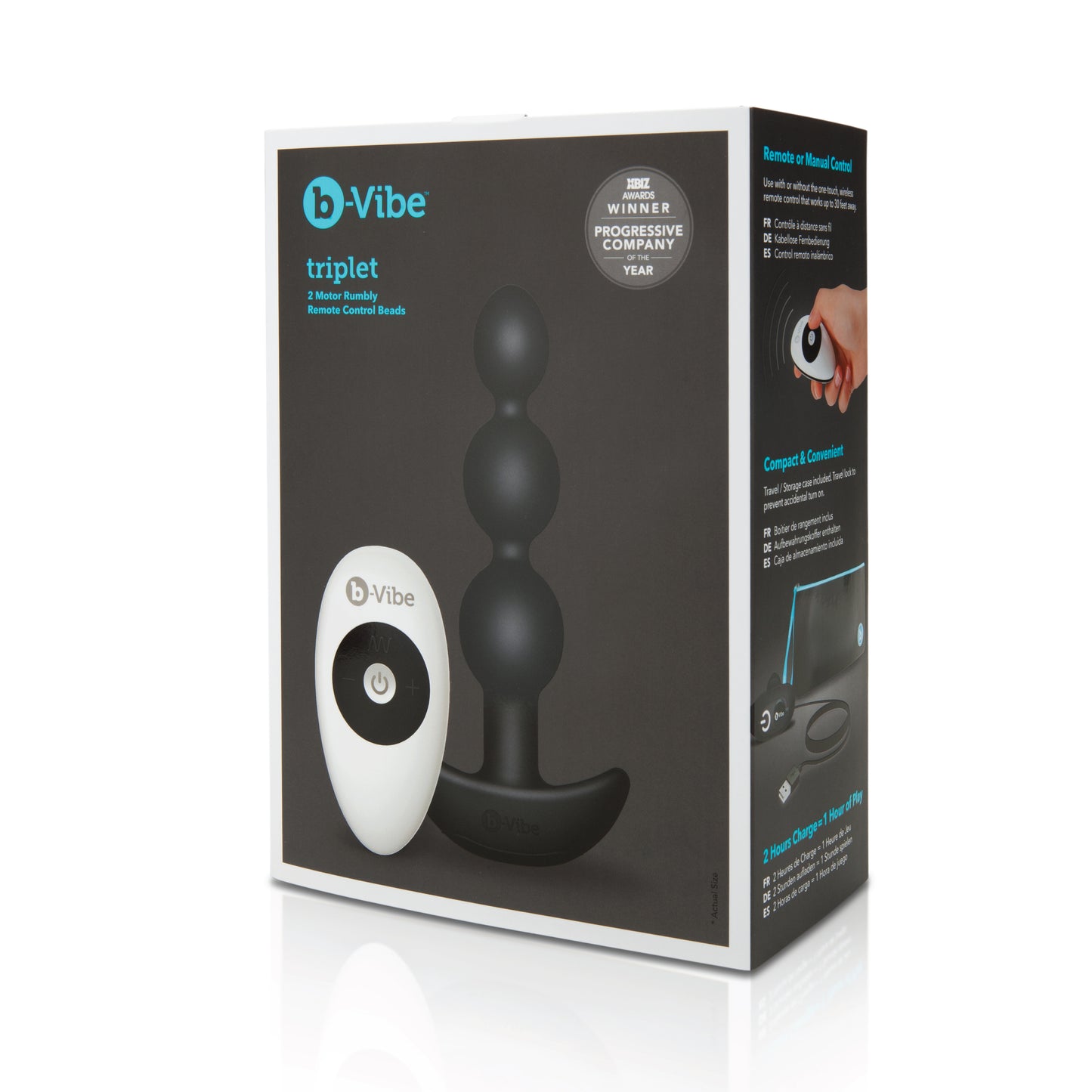 B-Vibe TRIPLET ANAL BEADS BLACK