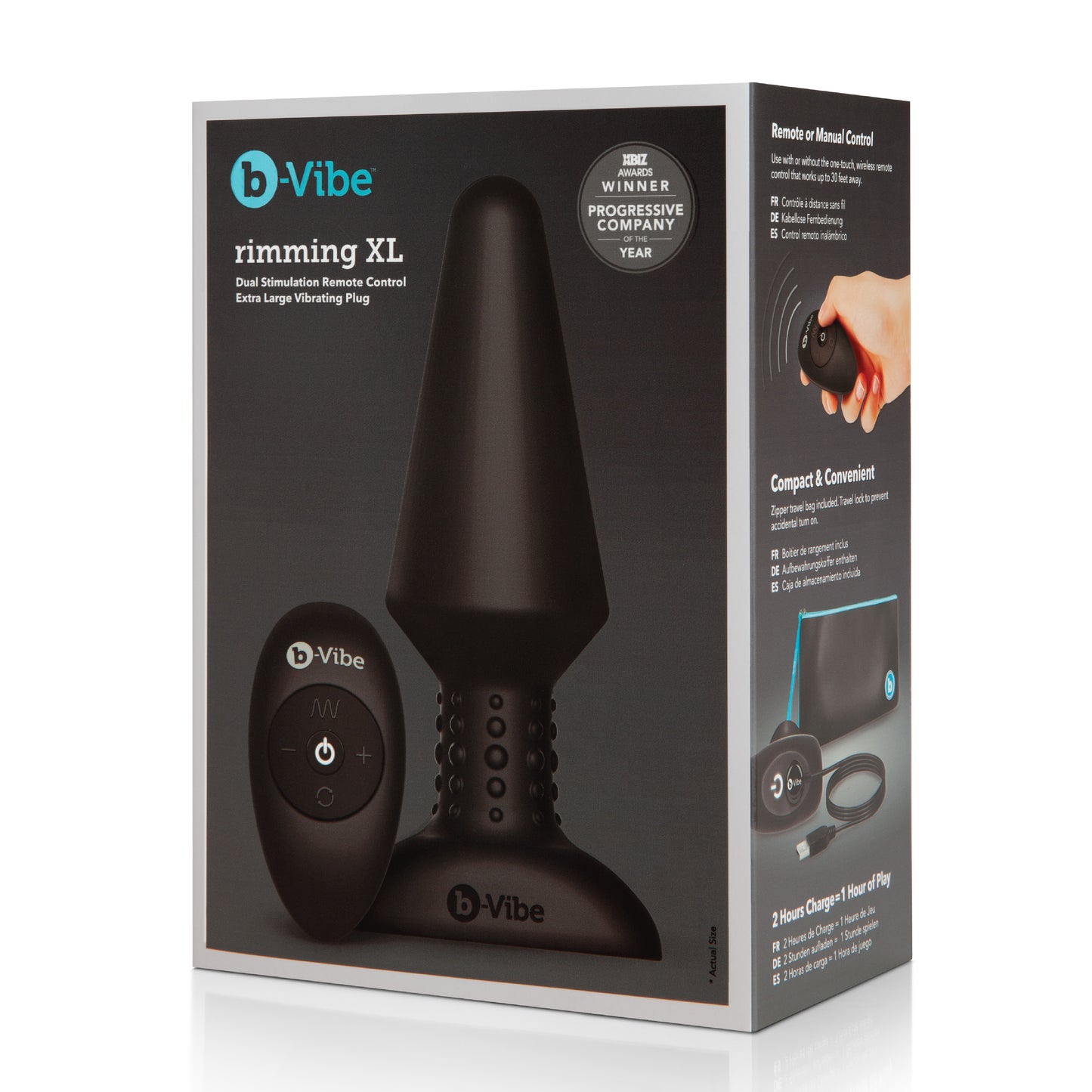 b-Vibe RIMMING PLUG XL BLACK