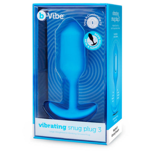 B-Vibe VIBRATING SNUG PLUG L BLUE