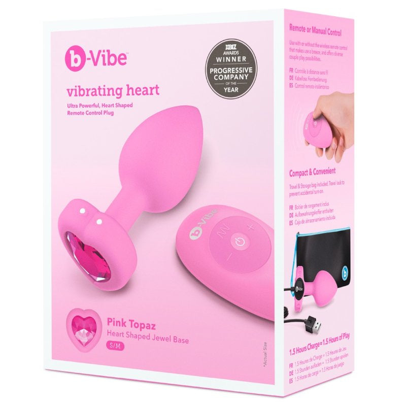 B-Vibe VIBRATING HEART PLUG S/M