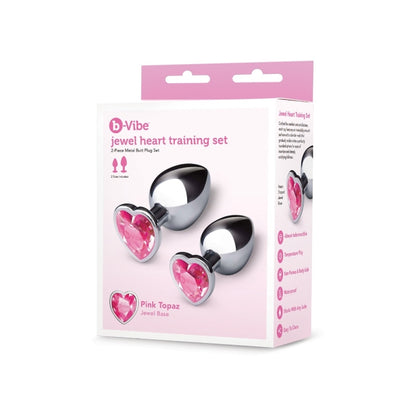 B-Vibe JEWEL heart METAL TRAINING SET