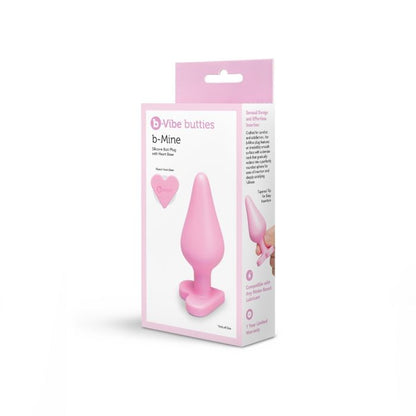 B-VIBE BUTTIES B-MINE SILICONE HEART BUTT PLUG