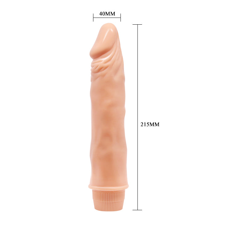 Baile Dwarf 8.3" Realistic Veined Vibrating Dildo