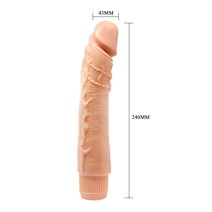 Baile Dybbuk 9.5" Realistic Veined Vibrating Dildo 24cm