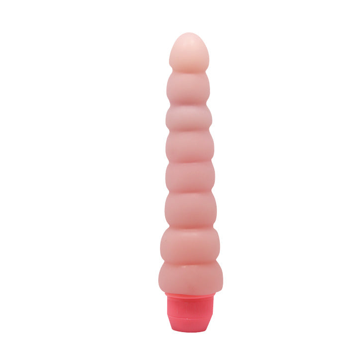 Flexi Spine Vibrator Ribbed Flesh