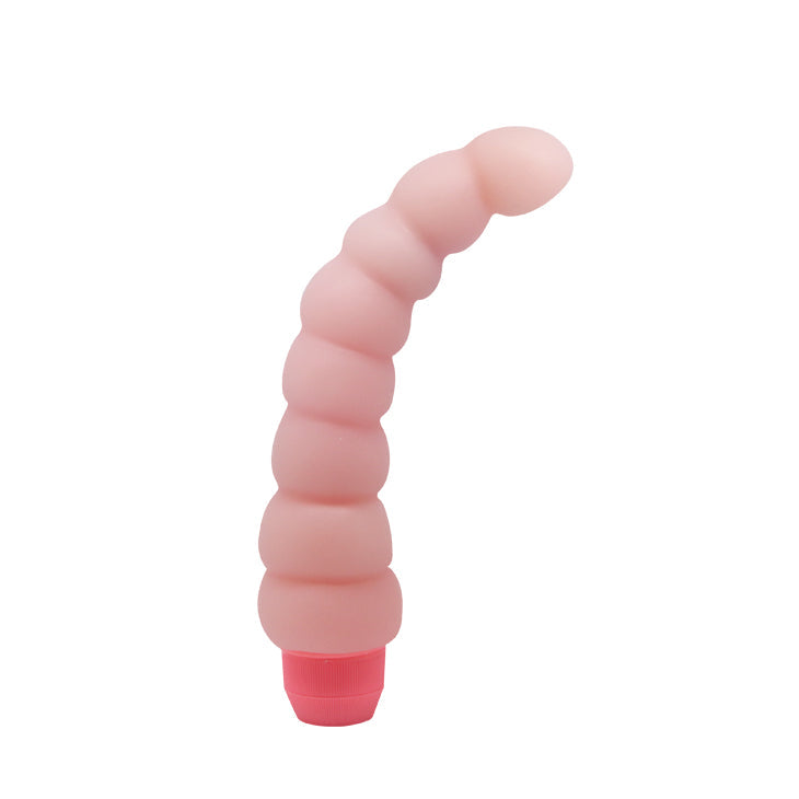 Flexi Spine Vibrator Ribbed Flesh