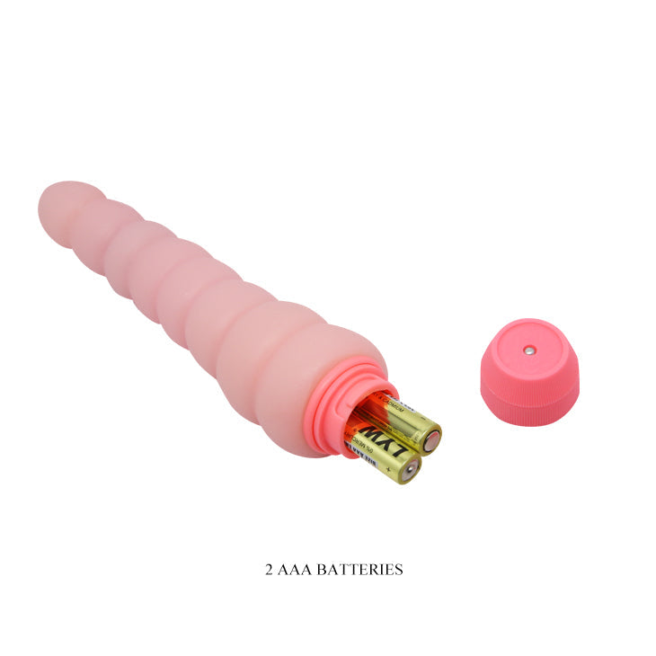 Flexi Spine Vibrator Ribbed Flesh