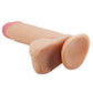Pretty Love Sliding Skin Dildo 8.1" Realistic Veined Suction Cup Dong Flesh
