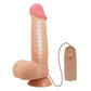 Pretty Love Sliding Skin 8.5" Vibrating Realistic Dildo Suction Cup Dong Sex Toy
