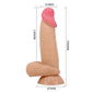 Pretty Love Sliding Skin 7.6" Realistic Dildo Suction Cup Dong Sex Toy