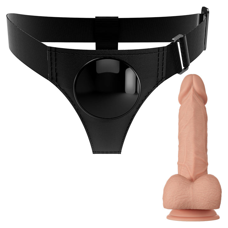 Pretty Love Universal 7.6" Strap-On Dildo & Harness