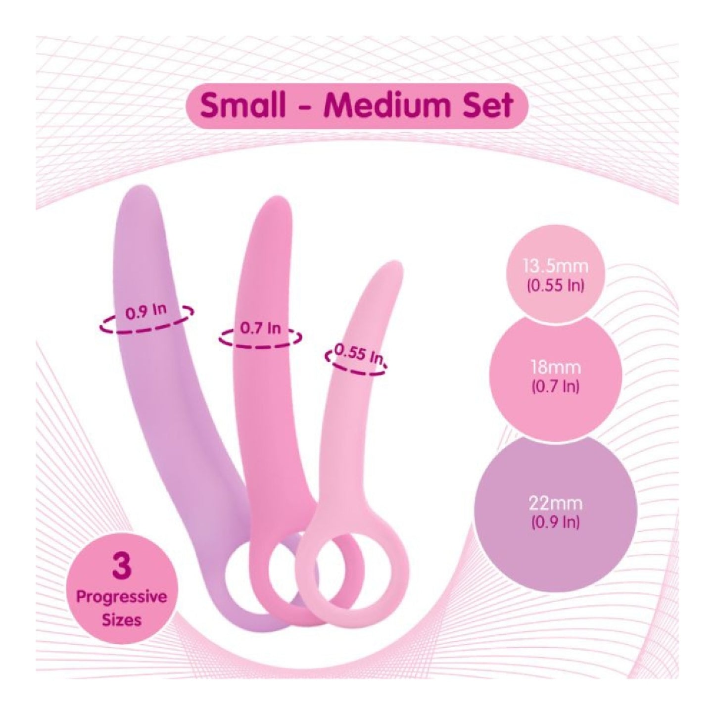 Skins Care Curved Dilators - 3pc Set