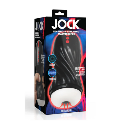 JOCK Sucking & Vibrating Masturbator