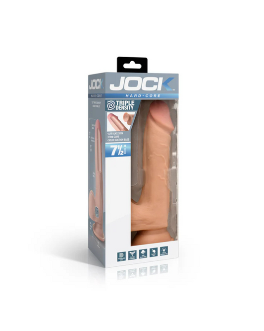 JOCK Hard-Core 7.5" Triple Density Dildo with Balls