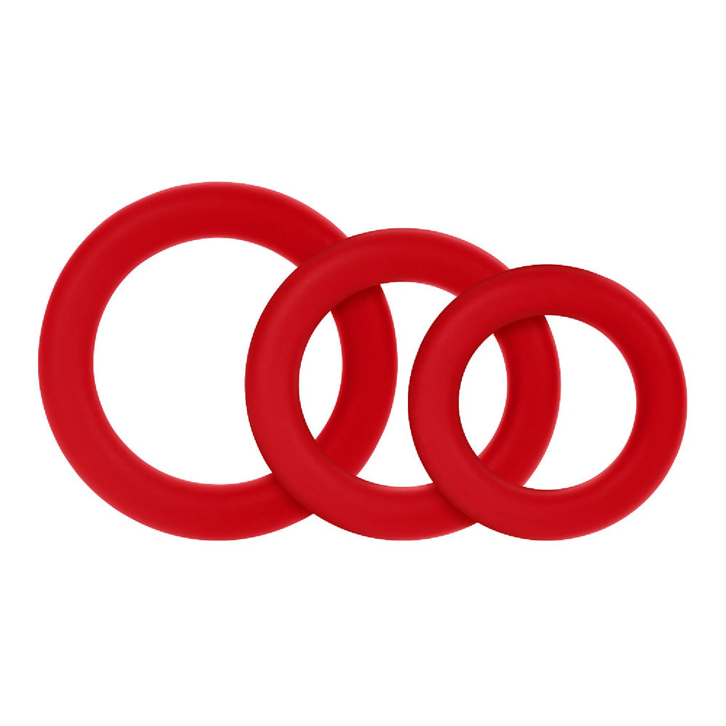 F-61: 3 PIECE C-RING SET 100% SILICONE (1.2'', 1.8", 1.57") BLACK