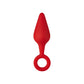 F-10: SILICONE PLUG W/ PULL RING BLACK L