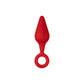 F-10: SILICONE PLUG W/ PULL RING BLACK L