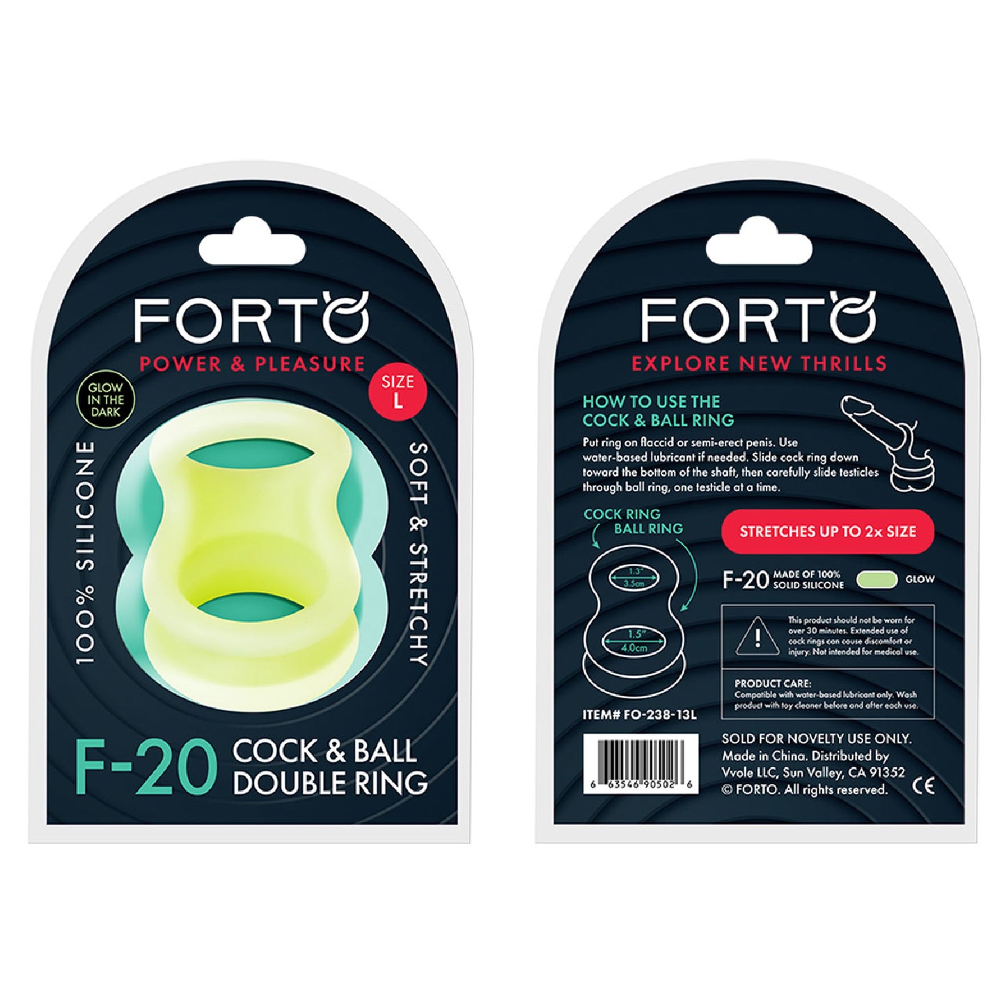 F-20: BALLS STRETCHER (LIQUID SILICONE) LARGE - BLUE