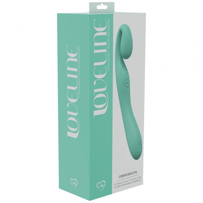 LoveLine - Obsession  - 10 Speed Dual Motor Vibe - Sealed Silicone - Rechargeable - Submersible - Green