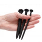 Silicone Screw Plug Set Urethral Sounding Black 89 g OU433BLK