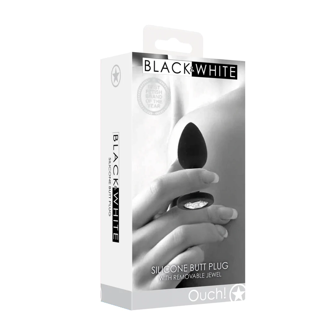 Silicone Butt Plug with Removable Jewel