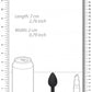 Silicone Butt Plug with Removable Jewel
