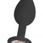 Silicone Butt Plug with Removable Jewel