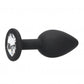 Silicone Butt Plug with Removable Jewel
