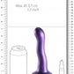 Ultra Soft Curvy G-Spot Dildo - 7'' / 17 cm - Metallic Purple