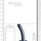 Smooth G-Spot Dildo - 5'' / 12 cm - Gun Metal