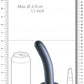 Smooth G-Spot Dildo - 6'' / 14,5 cm - Gun Metal