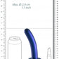 Smooth G-Spot Dildo - 6'' / 14,5 cm - Metallic Blue