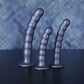 Beaded G-Spot Dildo - 6,5'' / 16,5 cm - Gun Metal