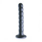 Beaded G-Spot Dildo - 6,5'' / 16,5 cm - Gun Metal