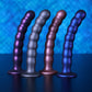 Beaded G-Spot Dildo - 6,5'' / 16,5 cm - Gun Metal
