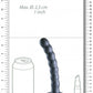 Beaded G-Spot Dildo - 6,5'' / 16,5 cm - Gun Metal