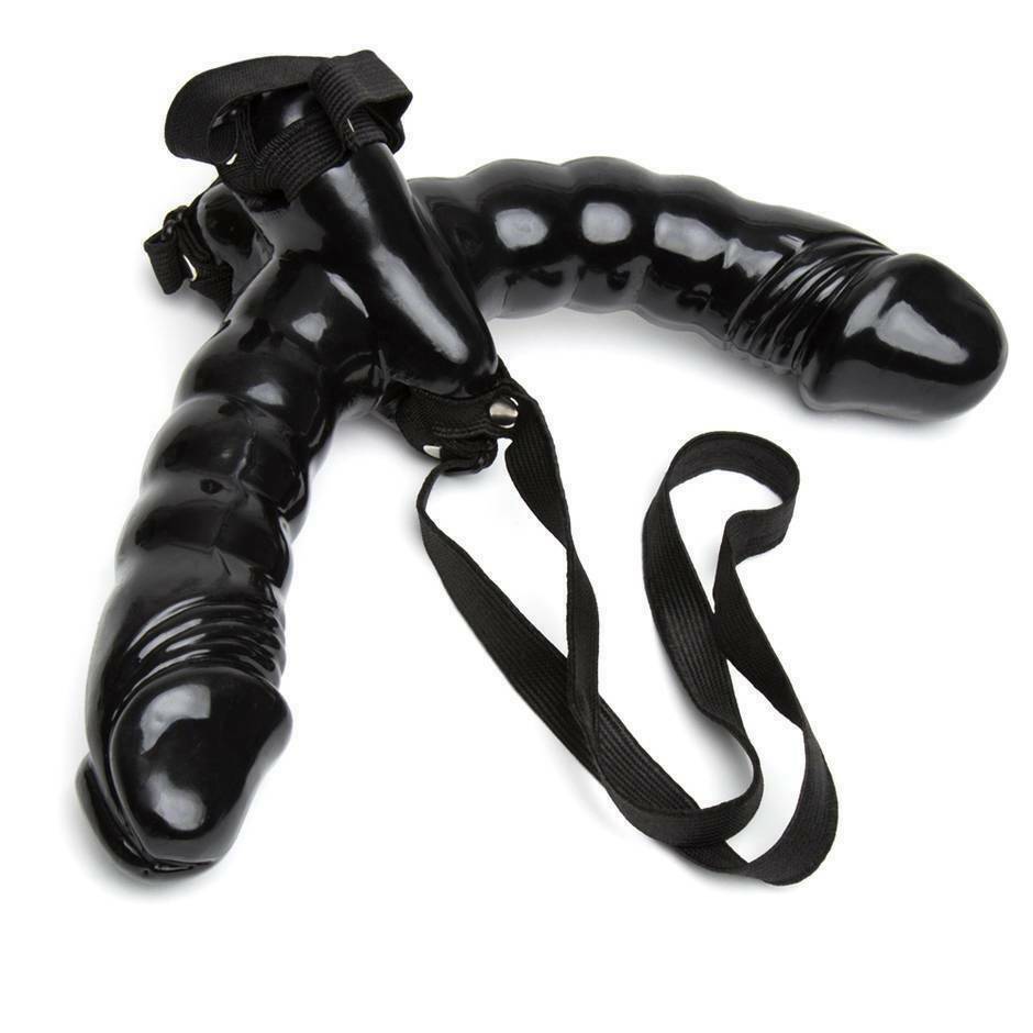 Fetish Fantasy Vibrating Double-Delight Strap-on Set Dildo Couples Dong Sex Toy