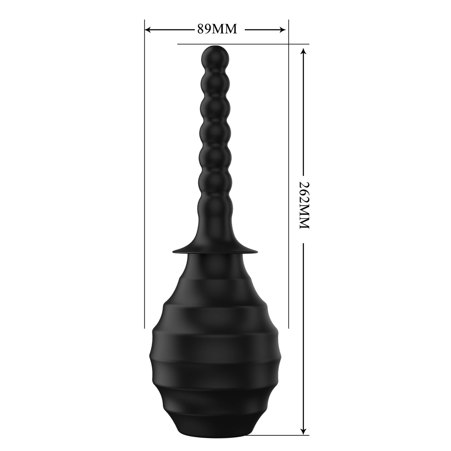 Mr Play Anal Douche Large 330ml Bulb Beaded Nozzle Cleaner Enema